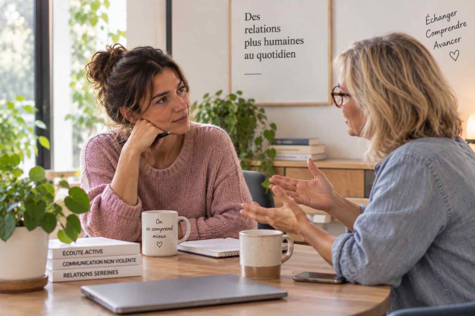 Conversation constructive fondée sur l’écoute et l’expression des besoins
