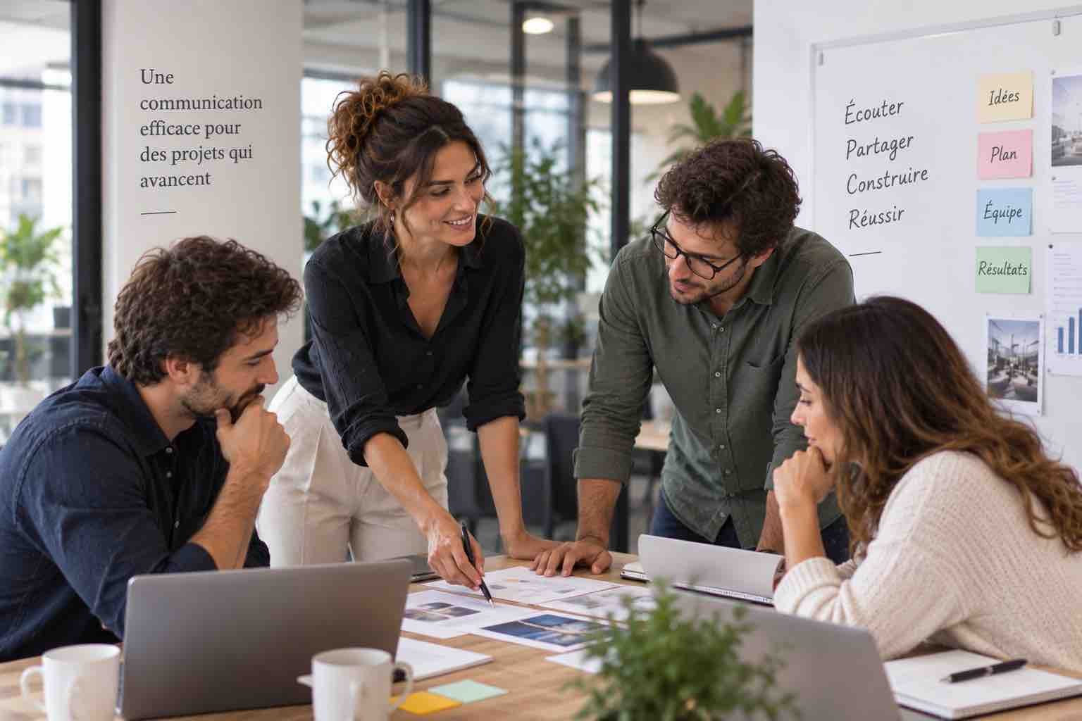 Collègues discutant d'un désaccord professionnel