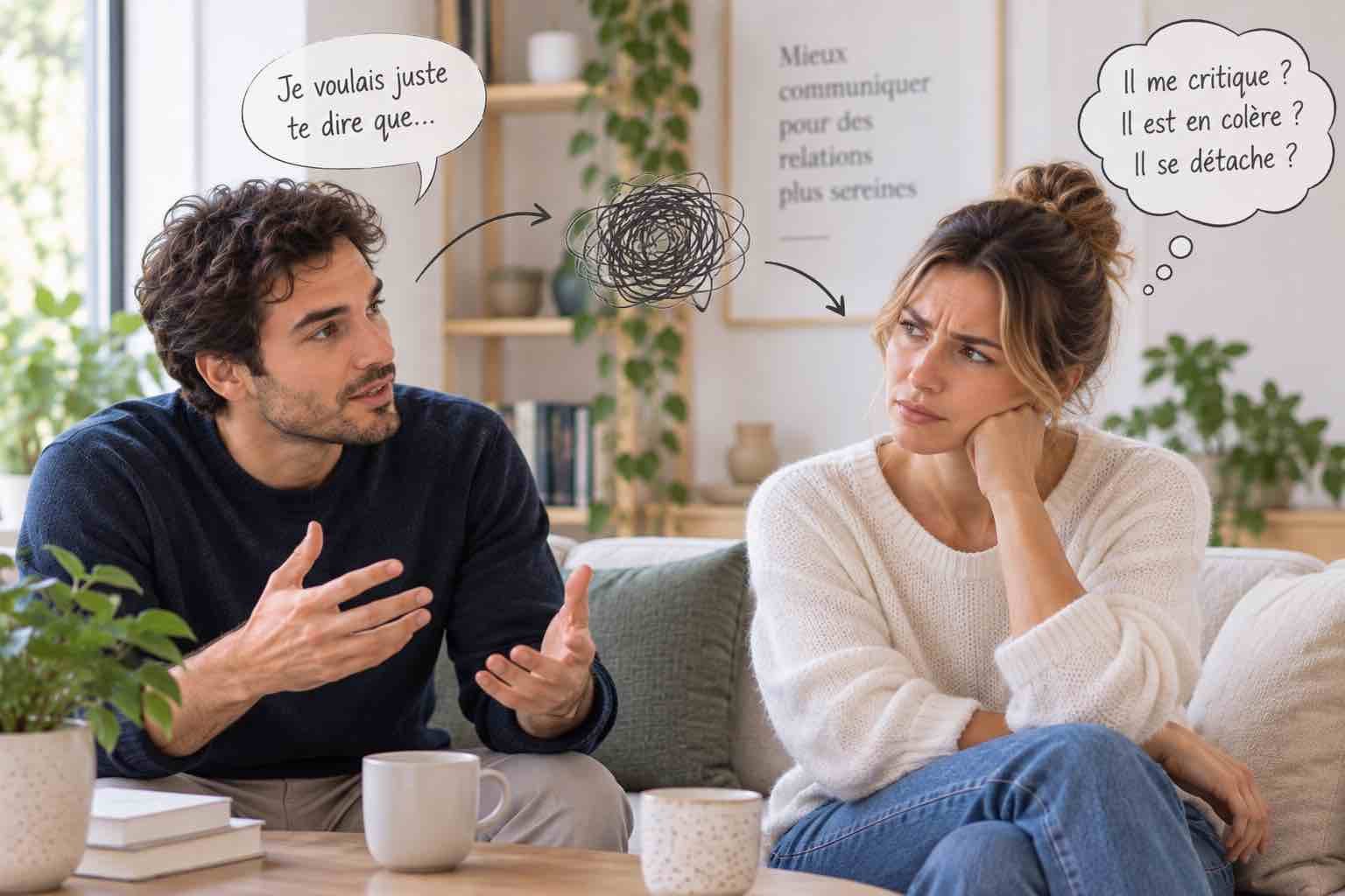 Deux interlocuteurs échangeant et vérifiant leur compréhension mutuelle
